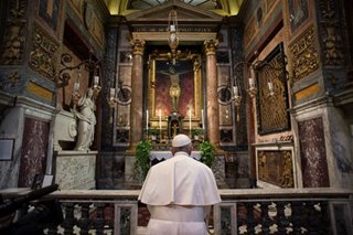 Pope urges Catholics to pray 'Our Father' for coronavirus healing