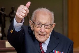 Britain's hero of the hour 'Captain Tom' turns 100