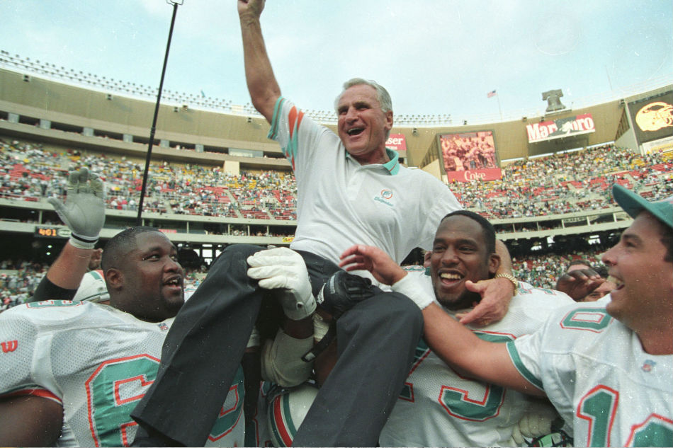 Don Shula winningest NFL coach who led Dolphins to perfect season