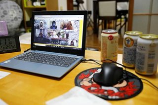 Virtual cheers! Japanese website hosts online drinking parties