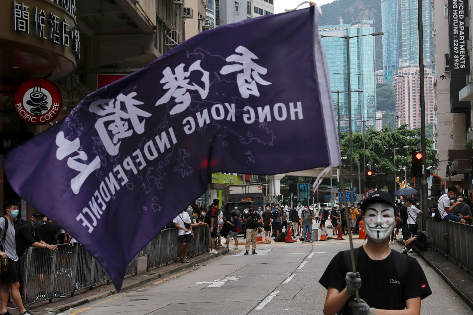 Hong Kong police ban major security law protest 1