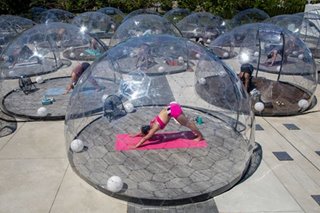 Yoga in a dome