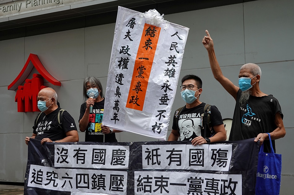 Hong Kong leader hails &#39;return to peace&#39;, anniversary protests banned 1