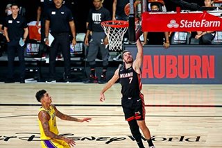 NBA: Miami's Dragic, Adebayo hurt in Game 1 loss vs. Lakers