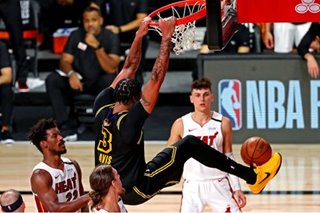 Lakers' Davis seizes big stage at NBA Finals