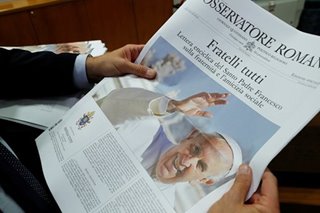 Pope says free market, 'trickle-down' policies fail society