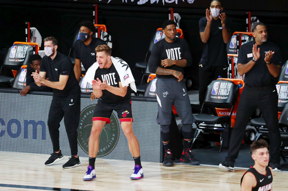 WATCH: Heat get on the board in NBA Finals 1