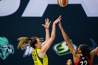 Seattle routs Las Vegas, on brink of WNBA title