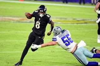NFL: Jackson sparks Ravens over Cowboys