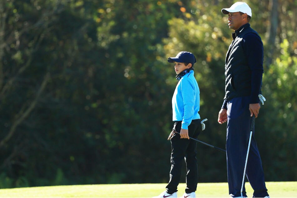 Golf: Tiger and son Charlie finish five shots back in Orlando 1