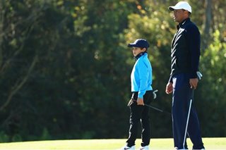 Golf: Tiger and son Charlie finish five shots back in Orlando