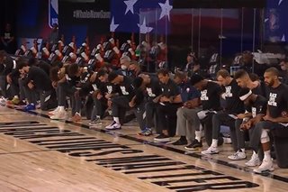 WATCH: Players kneel during anthem as NBA restarts in Florida