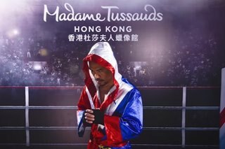 Pacquiao looking forward to posing with his 'perfectly made' wax figure