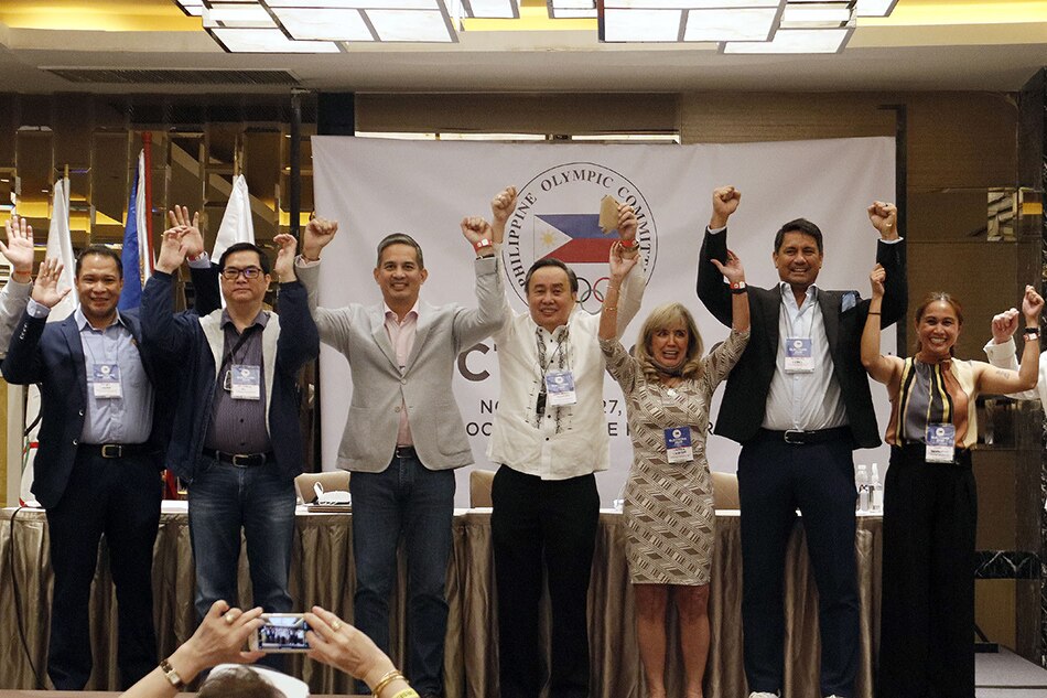 Bambol Tolentino reelected president of the Philippine Olympic Committee 1