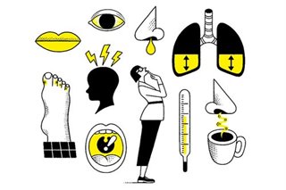 Identify the different symptoms of the flu, COVID-19