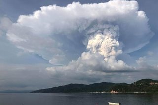Taal Volcano spews ash
