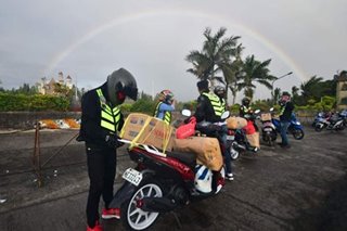 A castle, a rainbow and Good Samaritans on two wheels