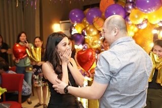 She said yes! Kris Bernal gets surprise proposal from non-showbiz BF