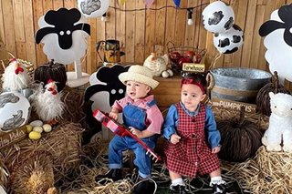 Twins of Mar, Korina celebrate first birthday with barnyard-themed party