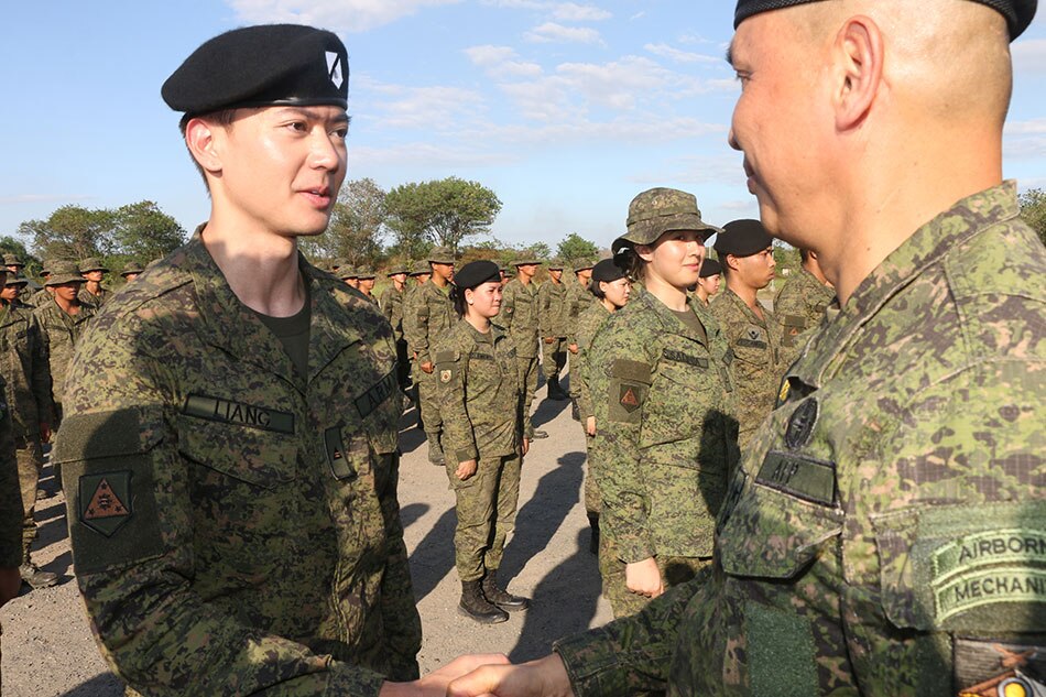 Ronnie Liang now a 2Lt. after military training 5