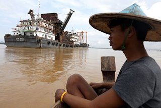 As Myanmar farmers lose their land, sand mining for Singapore is blamed