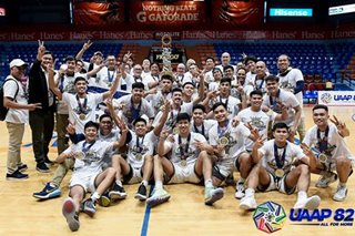 UAAP: NU completes perfect season, clinches 2nd straight boys' basketball title