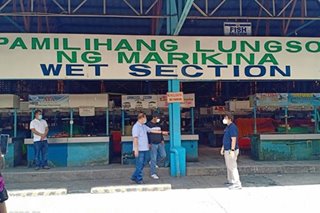 Portion of Marikina public market ordered closed after vendor dies of suspected COVID-19