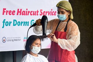 Free haircuts for frontliners