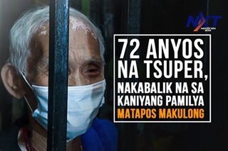72 anyos na tsuper, nakabalik na sa kaniyang pamilya matapos makulong