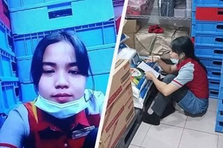 Fast food chain crew sa Marikina, dumadalo sa kanyang online class tuwing break