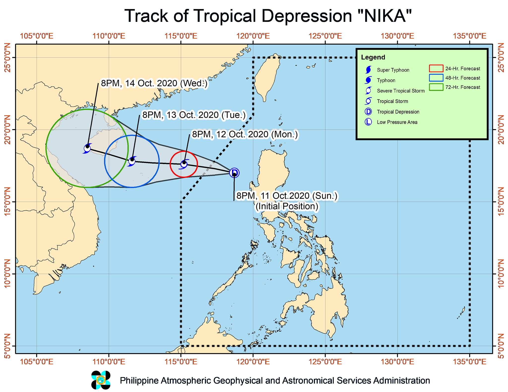 LPA off northern Luzon now tropical depression Nika: PAGASA 2