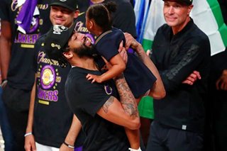 Lakers' Davis relishes first NBA title after turmoil, trade