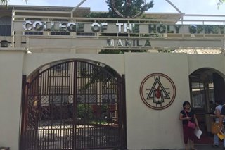 College of Holy Spirit of Manila to close in 2022
