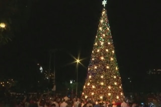 Mga higanteng Christmas tree sa Metro Manila isa-isa nang pinapailawan