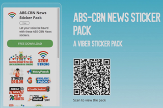 Sticker pack ng ABS-CBN News available na sa Viber chat