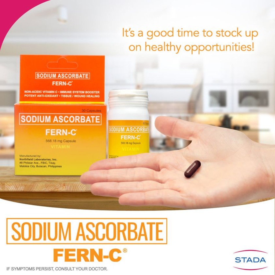 With proper diet and exercise, Sodium Ascorbate (Fern-C) can help boost the immune system. Photo source: Fern-C Facebook Page [LINK OUT: https://web.facebook.com/fernconline]