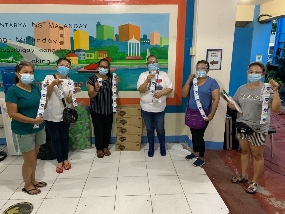 Distributing products like hand soaps was also part of the SAFEWash movement to promote proper hand hygiene education. Photo source: P&G Safeguard