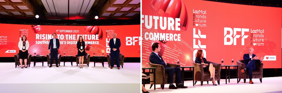 LazMall BFF 2021 panelists discussed their insights in projecting customer-centric solutions to create consumer engagements. Photo source: Lazada