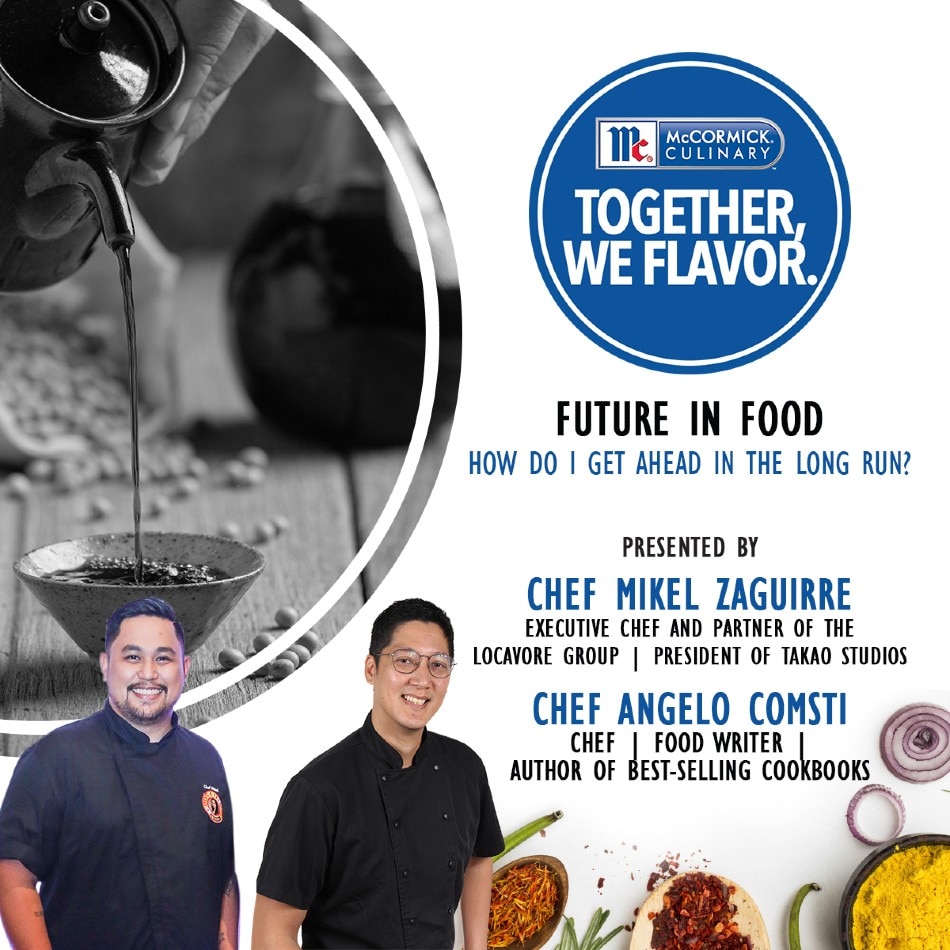 Chef Angelo Comsti and Chef Mikel Zaguirre talked about the future of food and how businesses can get ahead in the long run. Photo source: McCormick
