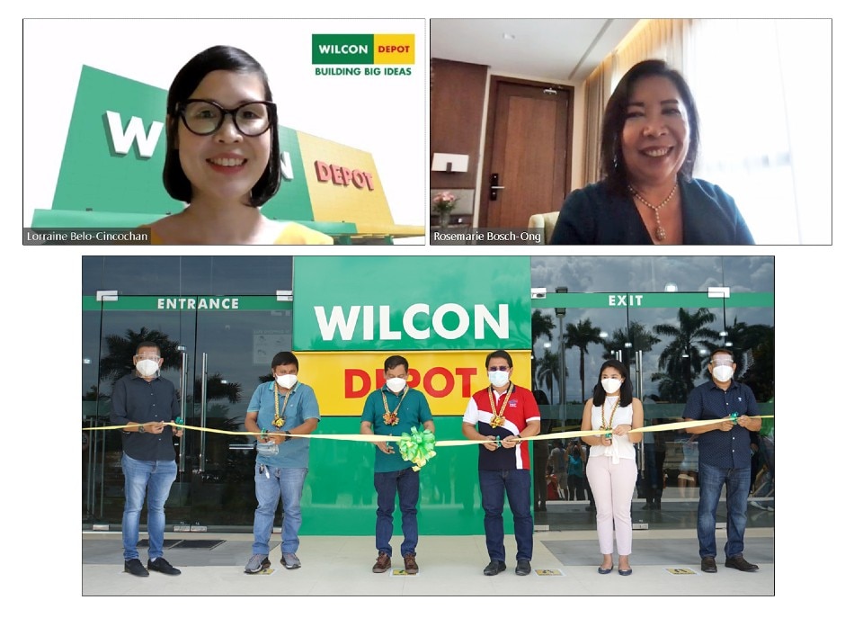 (From top left to bottom right) Wilcon Depot President and CEO Lorraine Belo-Cincochan; Wilcon Depot SEVP-COO Rosemarie Bosch-Ong; Wilcon Depot AVP for Engineering Nicholas Agbing; Representative from Vice Mayor's office Dennis Santos; Davao del Norte Governor Edwin Jubahib; Tagum City Mayor Allan Rellon; Representative from Congressman's office Atty. Anna Alvarez; and Wilcon Depot AVP for Sales and Operations Ruben Flores. Photo source: Wilcon Depot