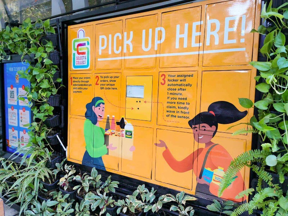 One of the pick-up points is the automated Select & Collect Lockers at the NutriAsia EcoStation in BGC. Here, you can pick up your purchases without contact with other people or needing to touch potentially contaminated surfaces. Photo source: NutriAsia