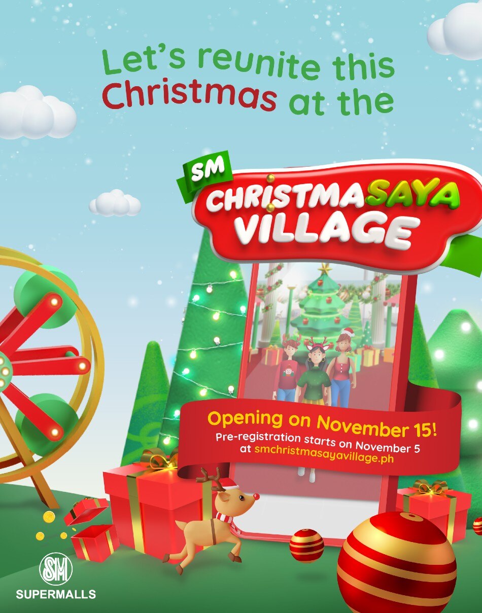 Immerse yourself in an online shopping experience like no other at the SM Christmas Saya Village. Photo source: SM