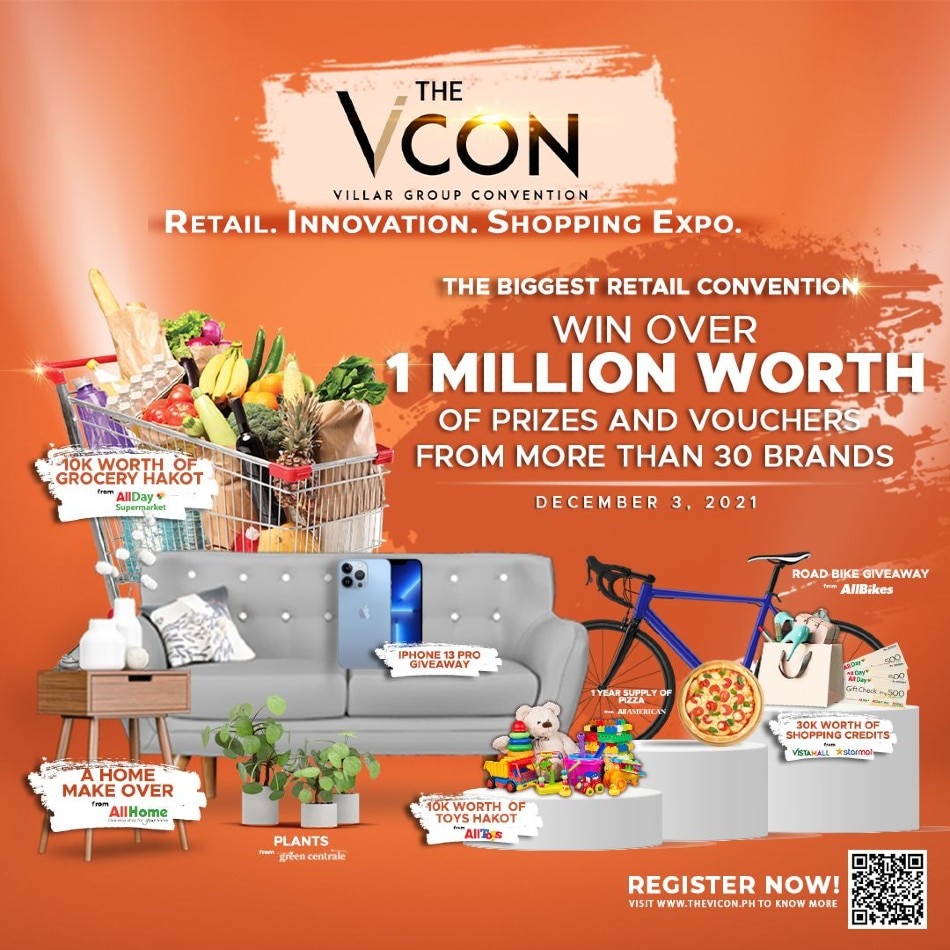 Registration is free and attendees of the ViCon: RISE event have the chance to get any of the exclusive promotions and discounts. Photo source: Villar Group