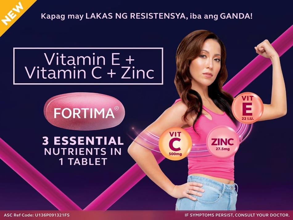 When paired with a healthy diet and an active lifestyle, taking essential vitamins and minerals can help you achieve a heightened immunity, and healthy-looking skin. Photo source: Fortima Facebook page