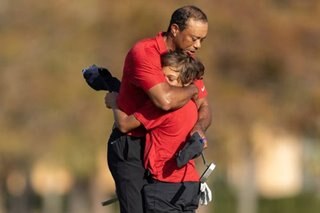 Woods and son ride birdie blitz to finish second at PNC