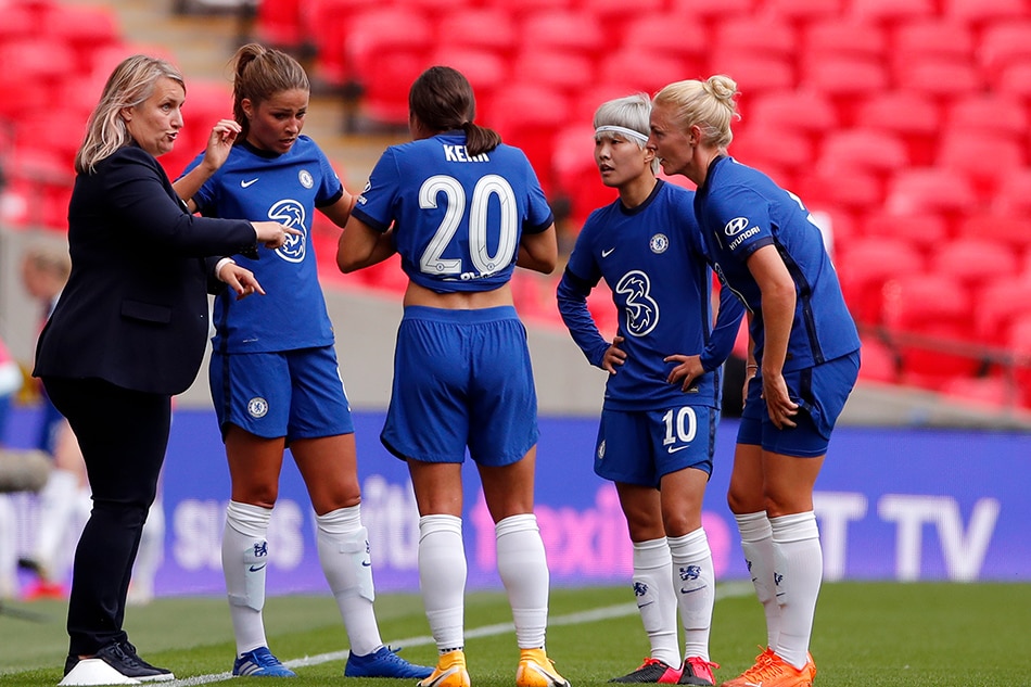 Football: Chelsea survive early red card to defeat Atletico in Women's ...