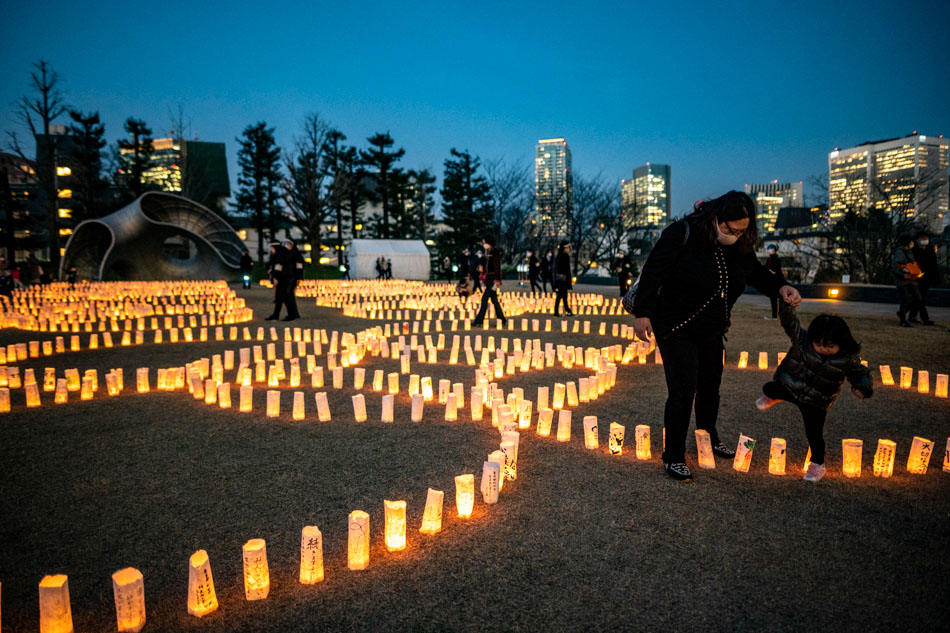 Visiting Washi candle garden