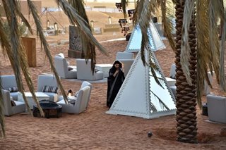Luxury oasis draws elite Saudis locked in by pandemic