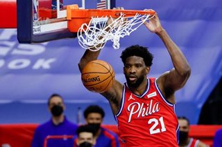 NBA: Embiid dominates anew as 76ers hold off short-handed Nets