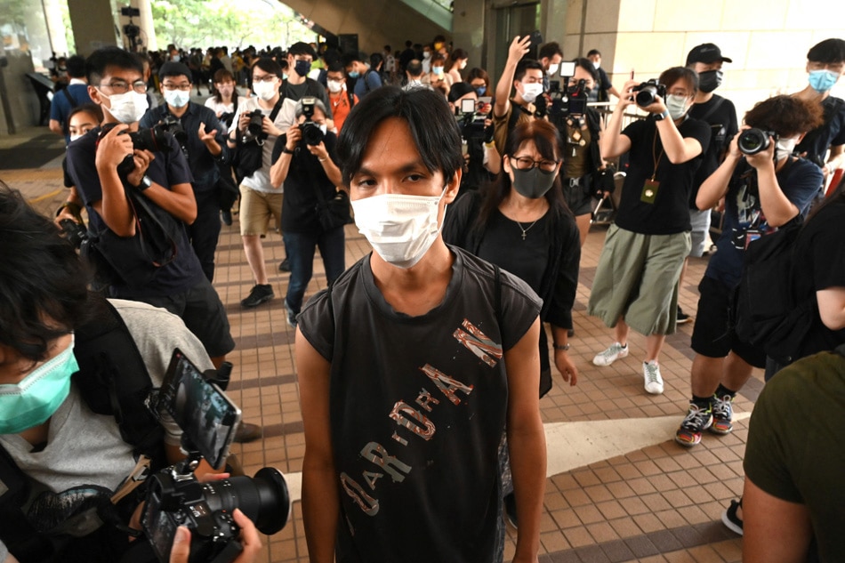 Pro-democracy activists appear in Hong Kong court